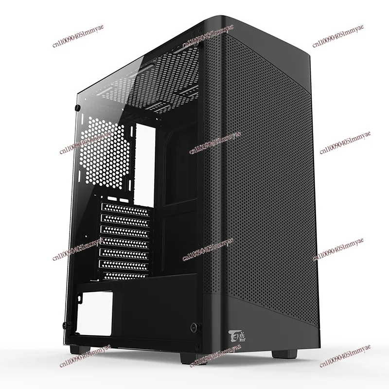 A1 Computer Chassis, Desktop Tempered Glass Full-side Transparent Game Water-cooled ATX Backline Chassis