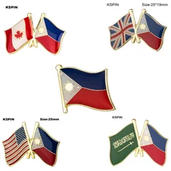 Philippines Flag Badge Brooch Natinal Lapel Pins Flag Lapel Pins Country Flag Badge