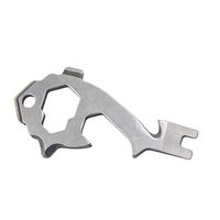 20 in 1 20 in 1 Multi Tool Key Tool Stainless Steel Portable Multifunctional Key Tool Metal Lightweight EDC Tool Key Ring Hiking