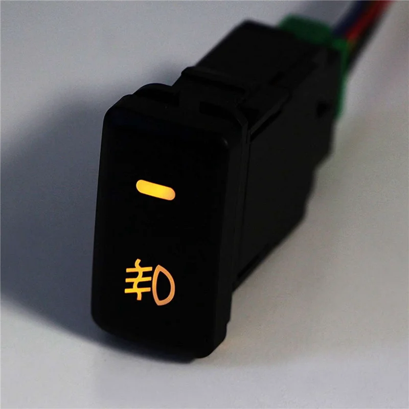 

20X Auto Retrofit Switch Waterproof Toggle Switch Fog Lamp Switch With 4 Line For Toyota Lexus White Light