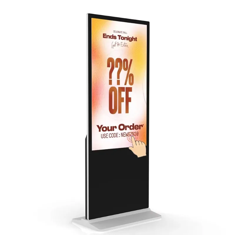 

43-Inch ultra-thin industrial electronic display LCD advertising display floor rack kiosk digital signage