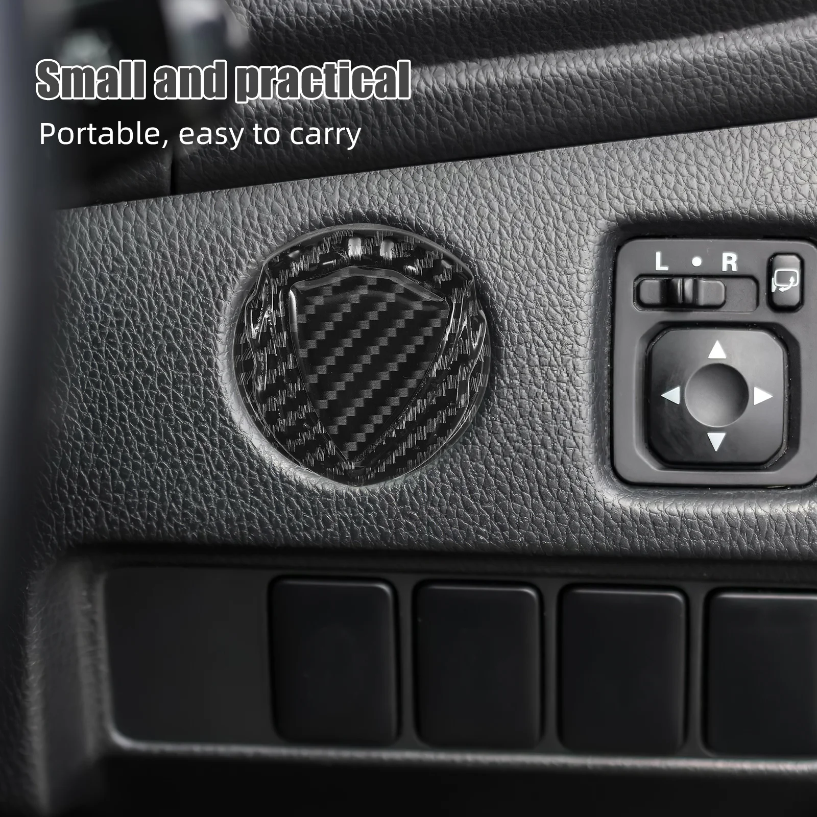 

Plastic Push Start Button Cover Engine Ignition Guard Protector Stylish Decorative Cap for Car Interior Accessories