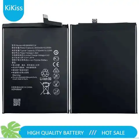 For Hua Wei HB386589ECW 3750mAh Rechargeable Phone battery For Huawei Honor 8X 9X P10 PLUS View 10 Mate 20 Lite Nova 3 4 5T