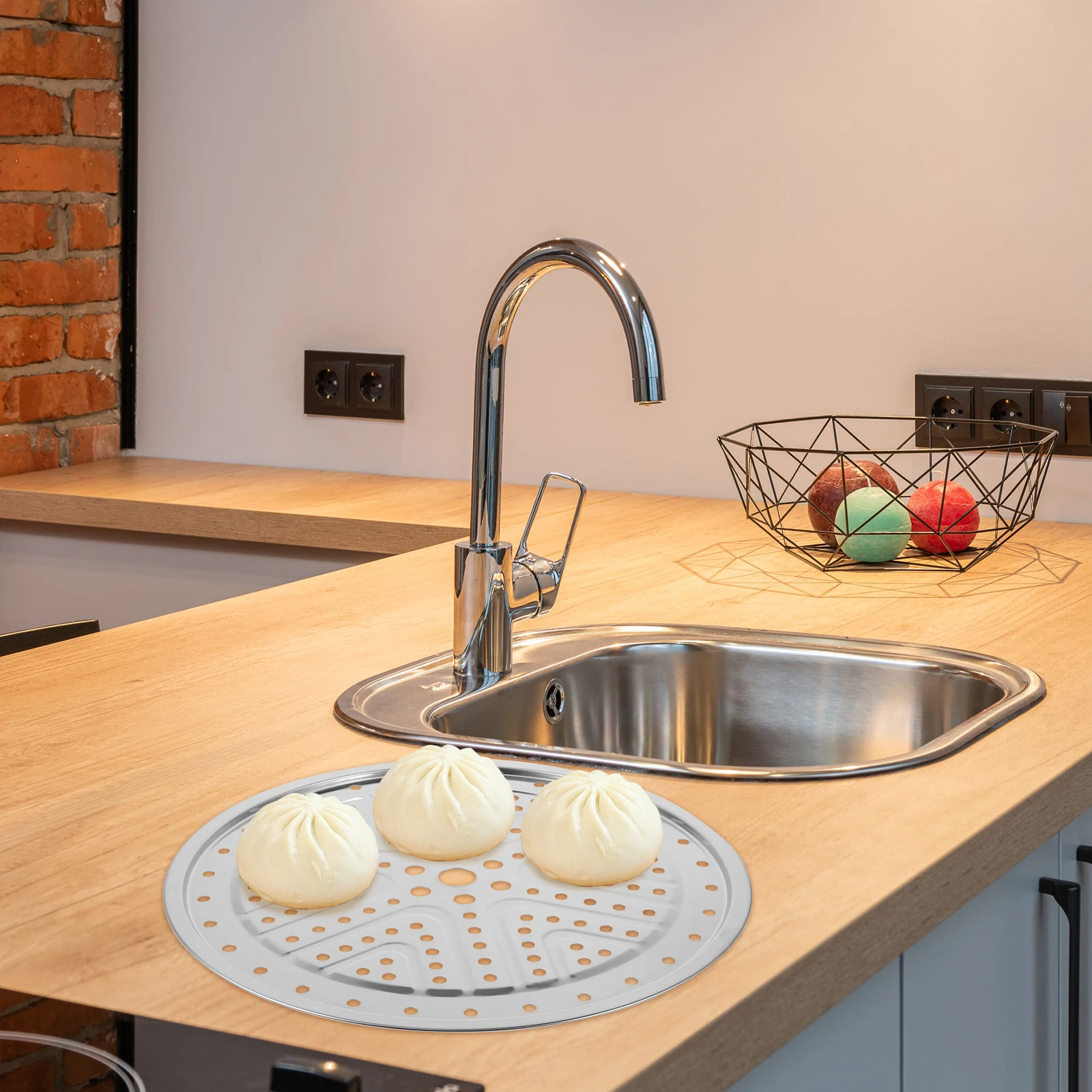 

30Cm Round Stainless Steel Steamer Rack For Pressure Cooker Food Steaming Baking Roasting Kitchen Accessory Cooling Pot Stand