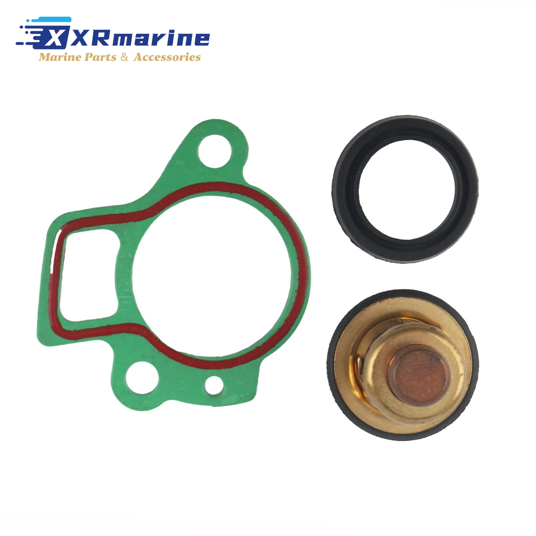 140°F 60°C Thermostat Kit W/ Gasket for Yamaha Outboard F9.9 F15 F25 F30 F40 F50 F60 F70 Motors Replaces 66M-12411-00