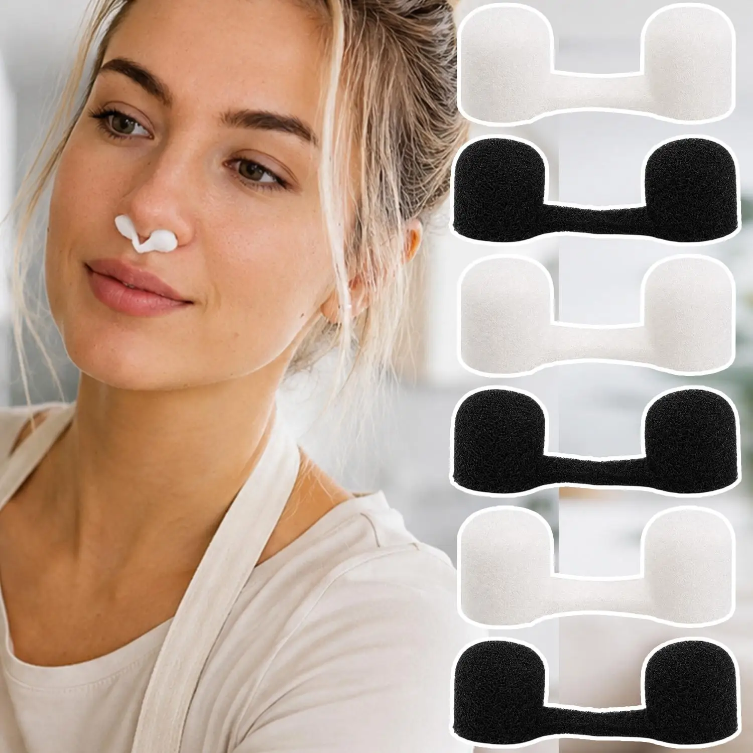 Disposable Nasal Filter Plugs Nose Spray Sponge Foam Invisible Breathable Air Swimming Outdoor Welding Dust Filters Replacement