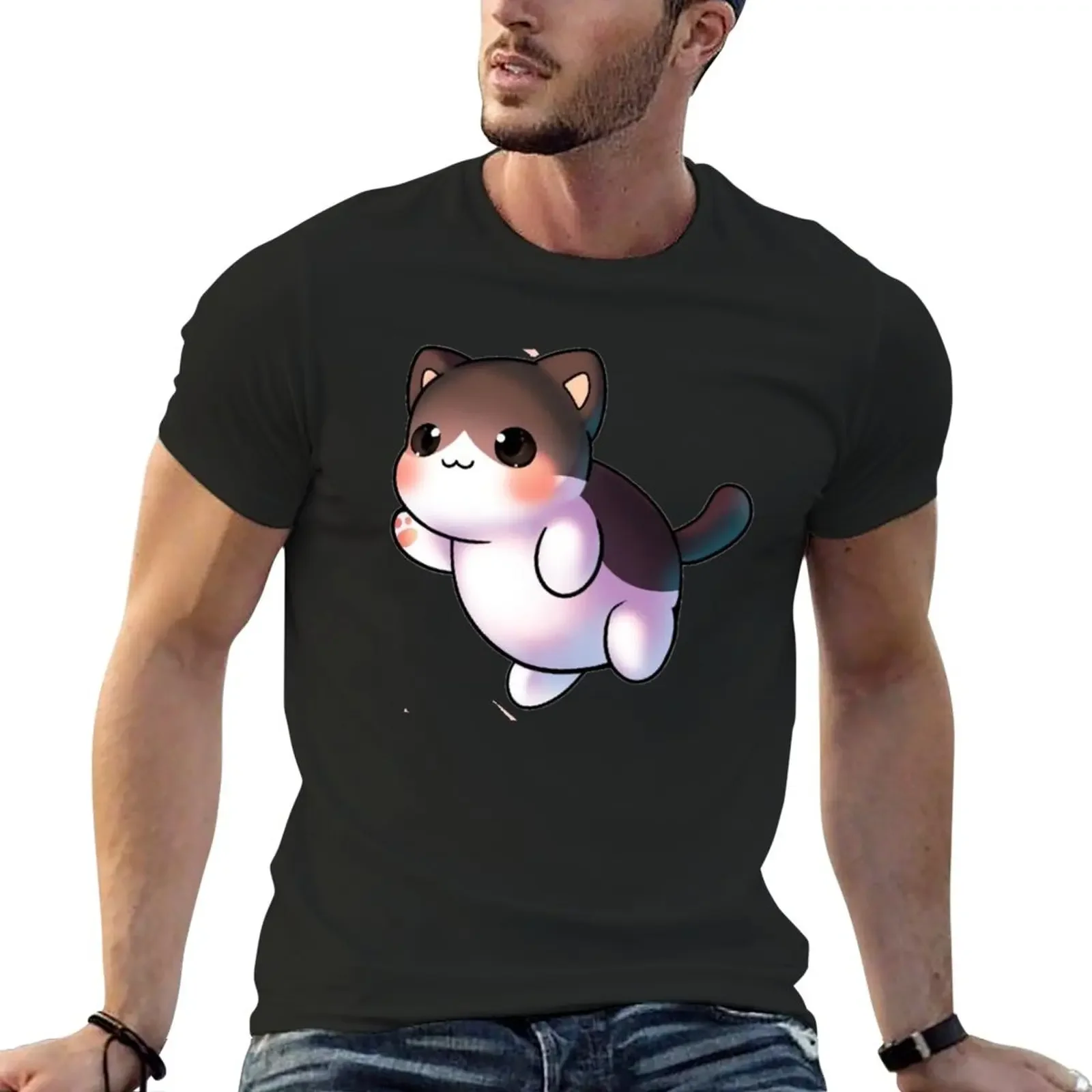 Copy of cute aphmau cat T-Shirt anime korean fashion summer tops mens t shirts casual stylish