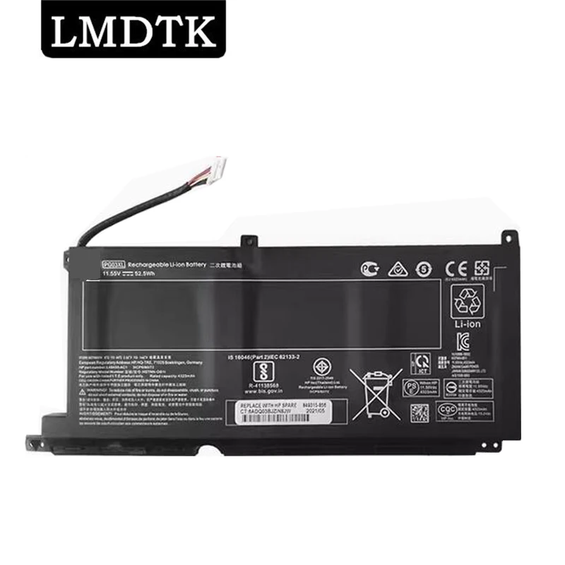 LMDTK New PG03XL Laptop Battery For HP Pavilion Gaming 15-DK dk0003nq 15-dk0020TX 15-ec 15-ec0000 OMEN 5X FPC52 HSTNN-DB9G