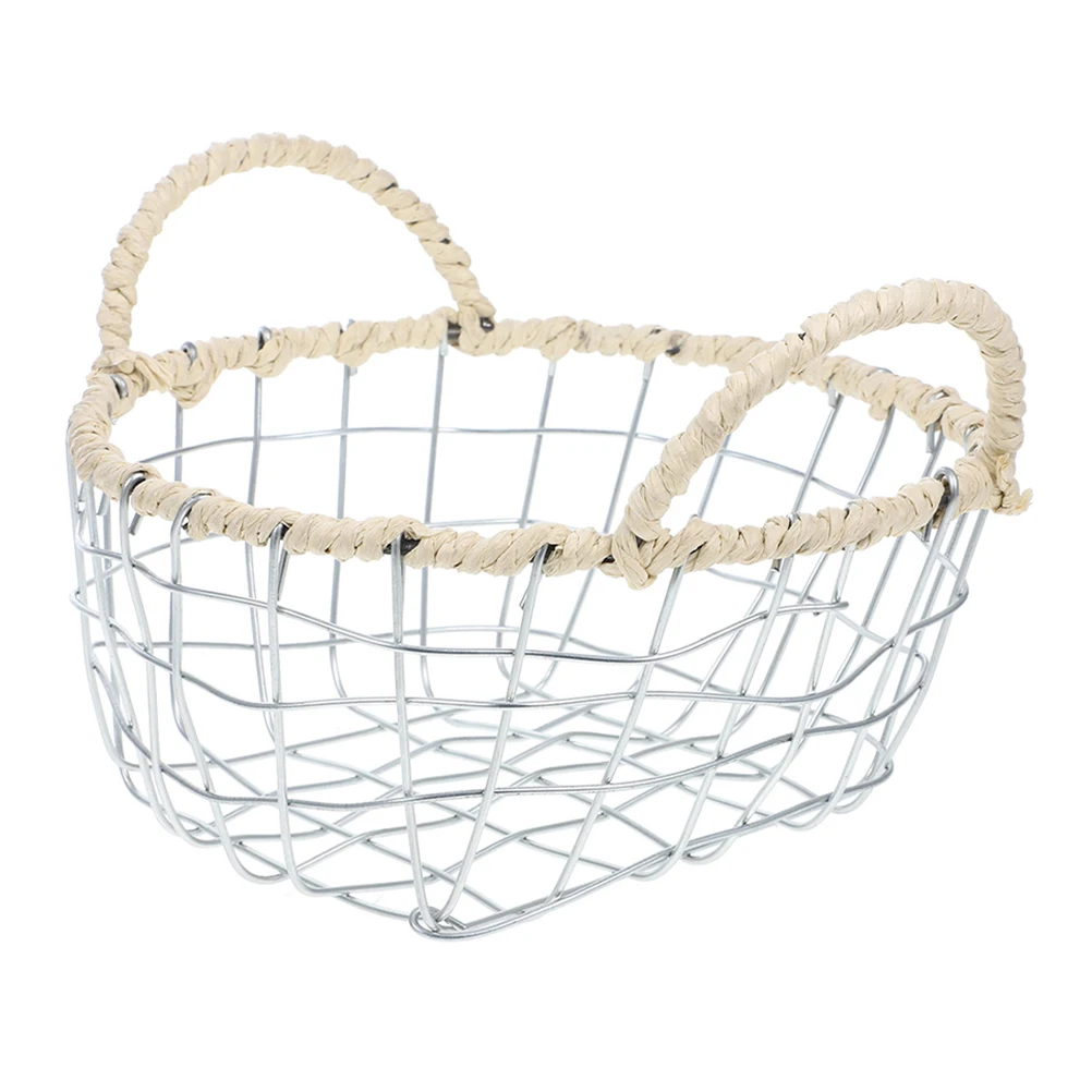 

Iron Snack Storage Basket Sturdy Metal Fruit Bread ganizer Wire Mesh Pantry Shelves Kitchen Counter Small Large Storage Baskets