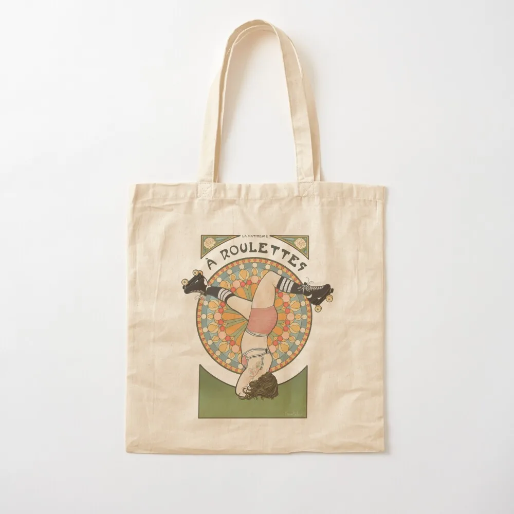 

La Patineuse A Roulettes Tote Bag, женская холщовая сумка на заказ, холст