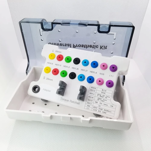 Imagen 2 del producto Caja de herramientas de restauración de implantes dentales Universal, caja vacía, caja de almacenamiento, caja de esterilización