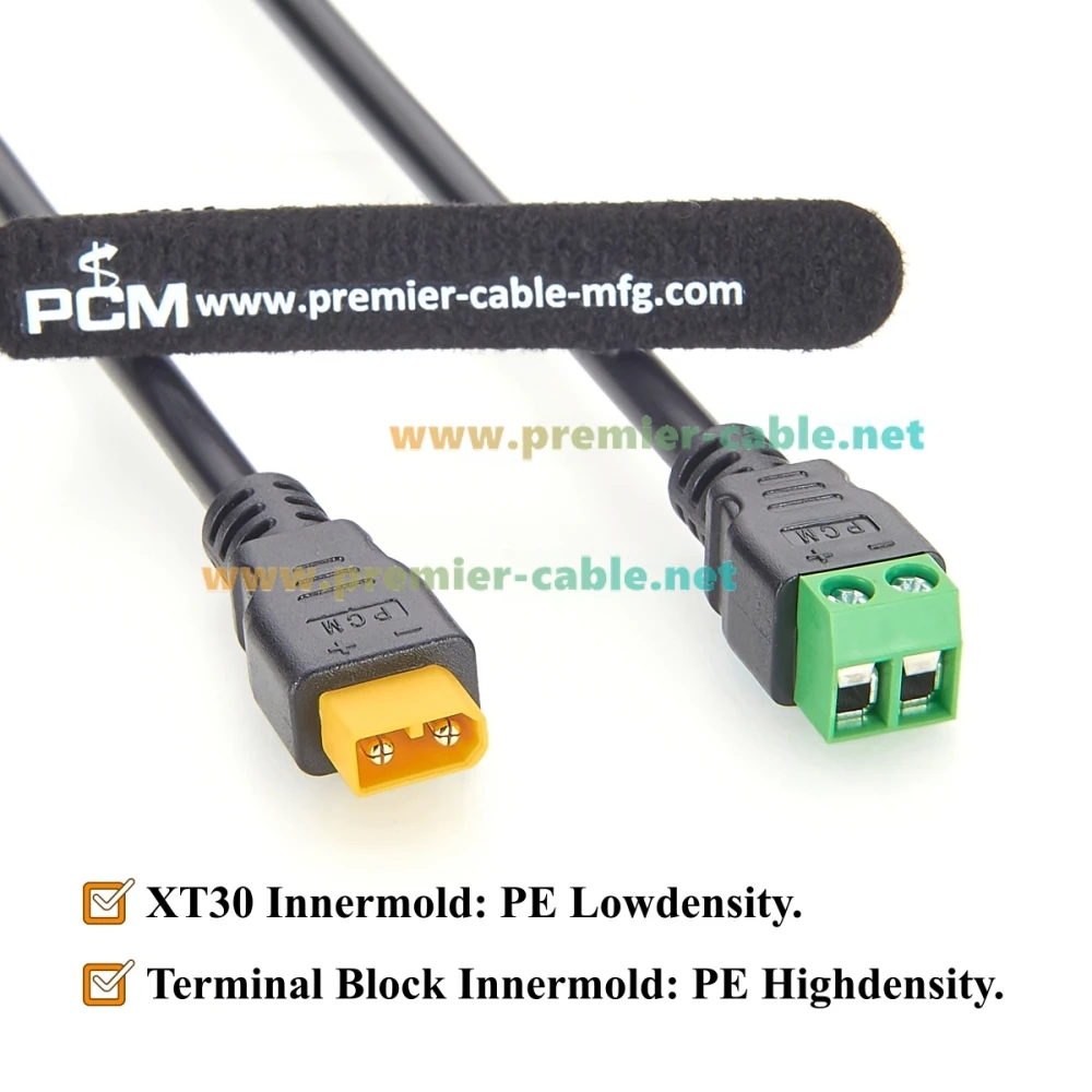 XT30 Stecker auf 2-Pin Schraubklemmenadapterkabel 18AWG XT30 auf 5,0mm Raster Lötfreies Anschlusskabel für LiPo-Akku – Detail 6