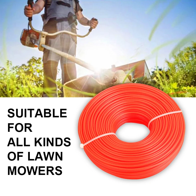 2.4Mm/2.7Mm/3Mm 1lb Nylon Trimmer Lijn Borstel Gras Snijden Onkruid Touw Strimmer Gereedschap Accessoires Grasmaaier Draad