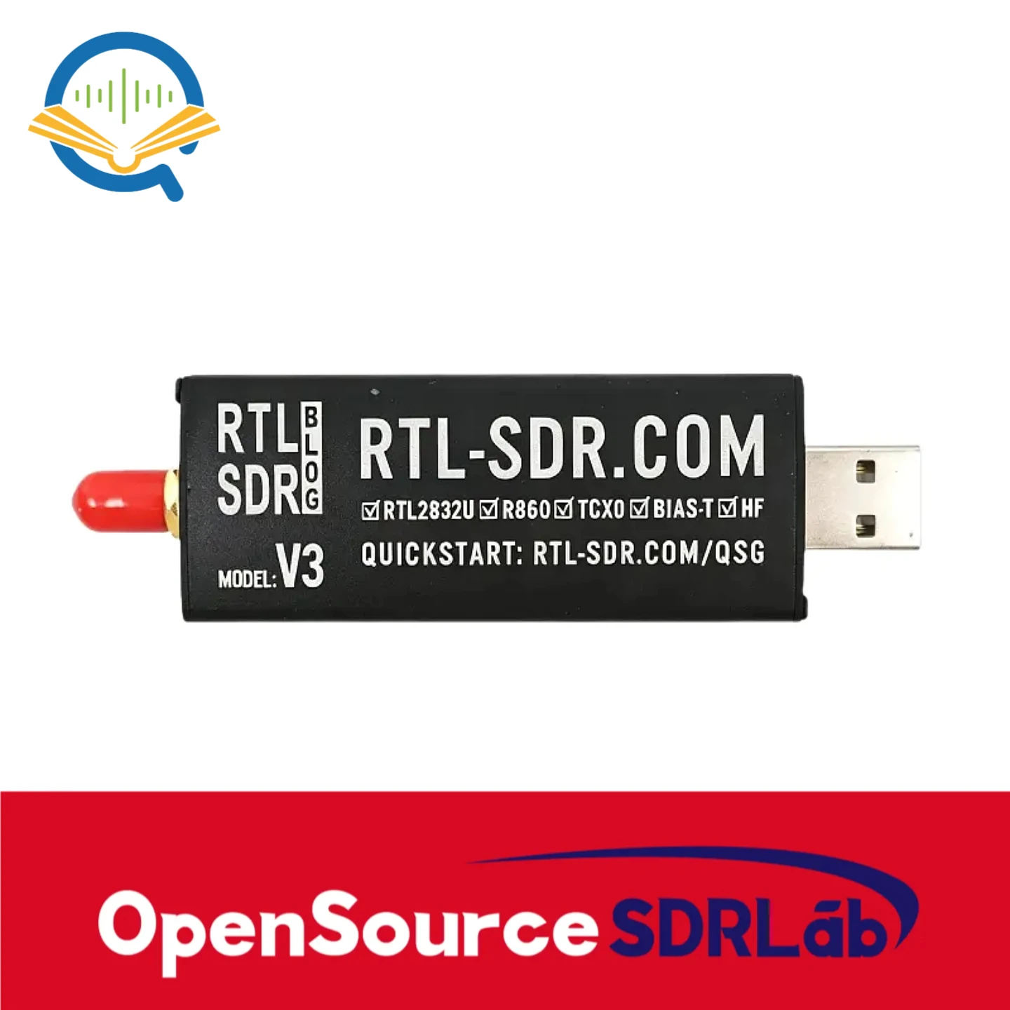 OpenSourceSDRLab Original RTL-SDR Blog RTL SDR V3 RTL2832U 1PPM TCXO SMA RTLSDR Software Defined Radio mit Mehrzweck-D – Detail 3