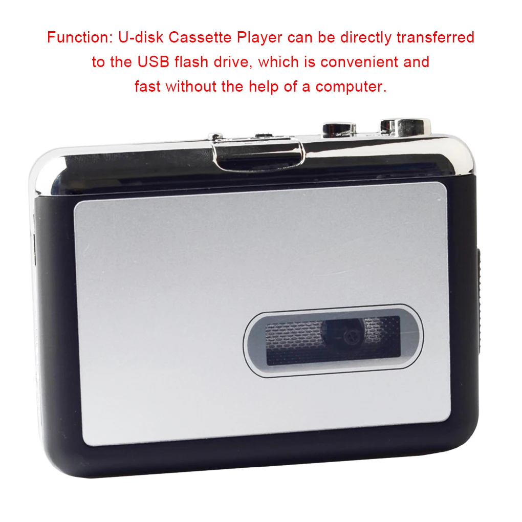 

U-disk Cassette Player Recorder with Earphones Exquisite Audio Players