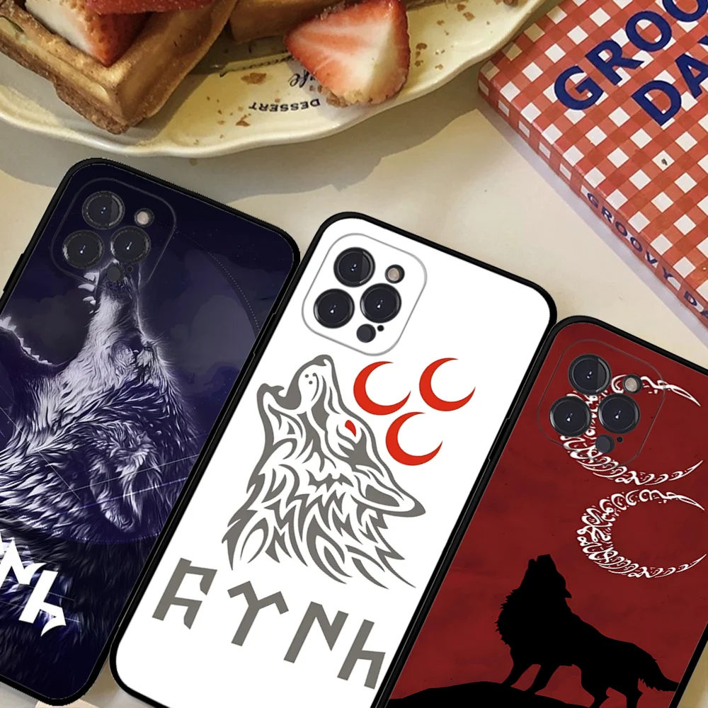 T-Turkish Language Bozkurt Gray Wolf Phone Case For iPhone 16 15 14 11 12 13 Mini Pro XS Max Cover 6 7 8 Plus X Funda Shell