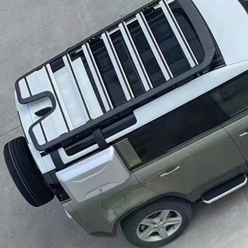 

Newly upgraded two-piece exterior modification kit with side ladder and multi-functional roof platform, suitable for Defender HS