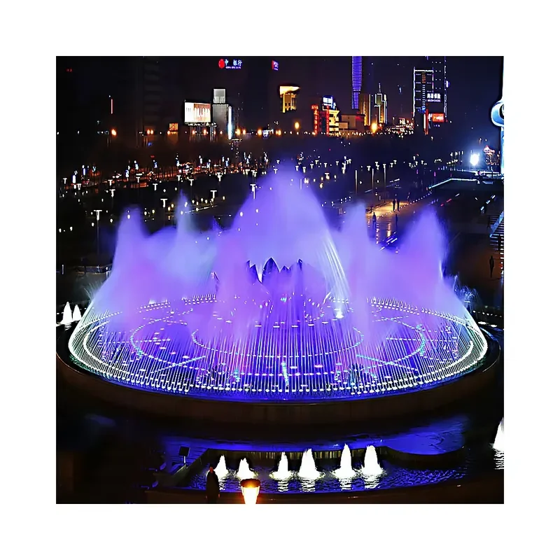 for Musical Fountain Stainless Steel 304 Dancing Water Feature Custom Garden Decor Outdoor Landscape Lighting Modern Design