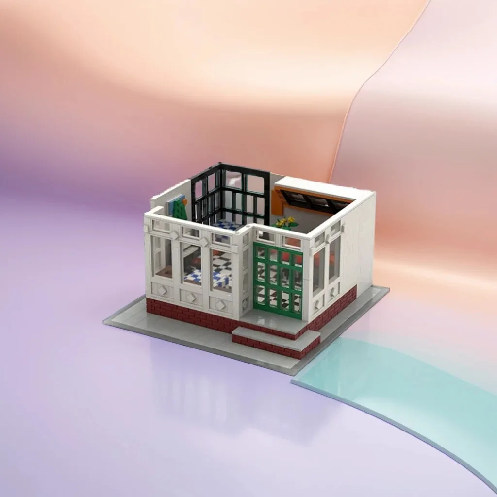 

1581 Pcs Coffee Shop Urban Café Custom MOC Creation Building BlocksToys Gift