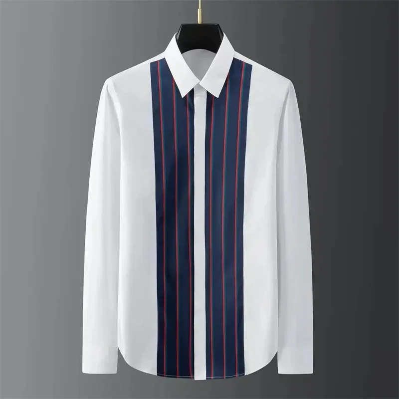 2026 New Men's 3D High-Definition Printed Long-Sleeve Shirt, Men's Business Casual Comfortable Slim Fit Top