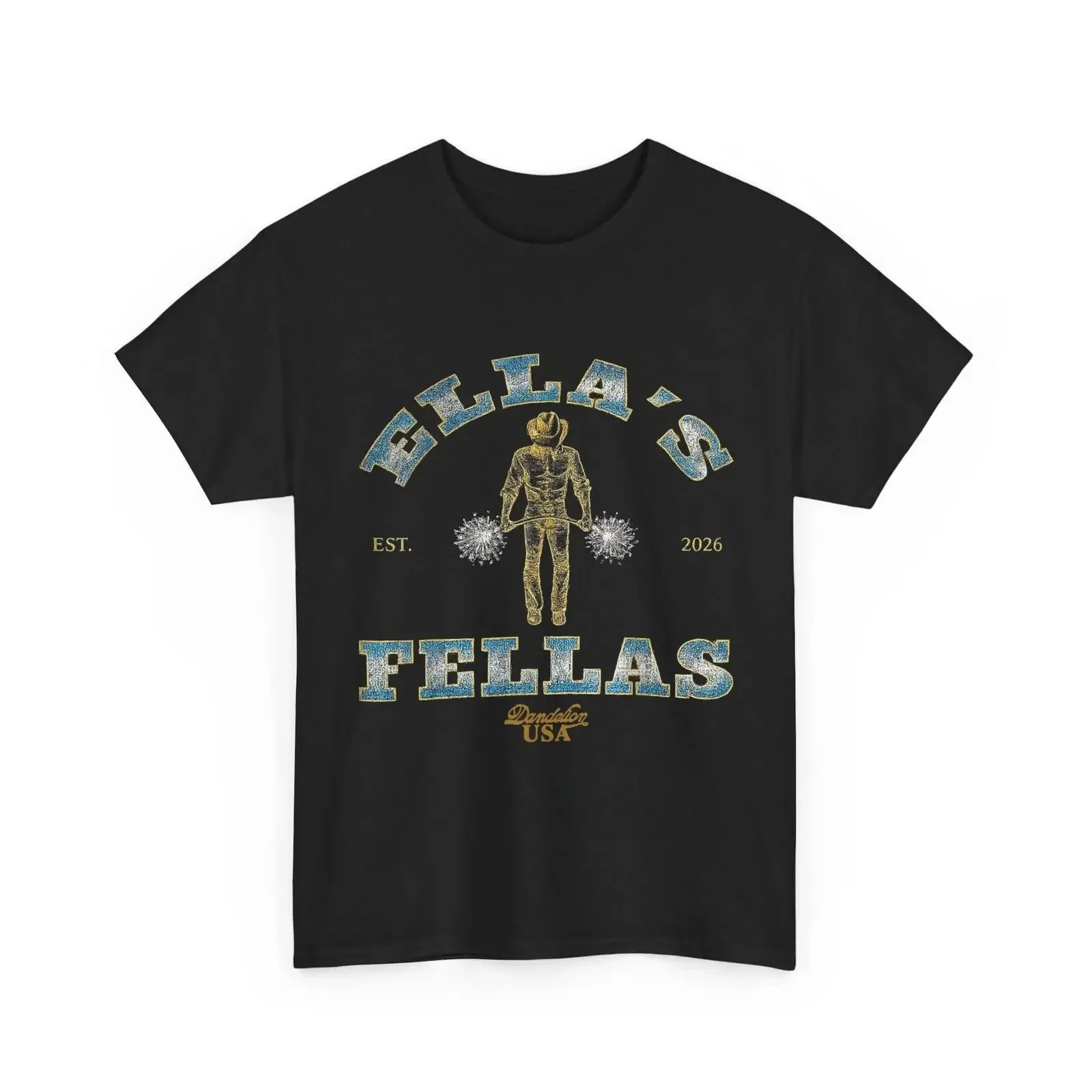 Ella Fella T shirt Fellas Ellas vintage Washed Stretched Comfortable designer clothes Unisex Soft Versatile homme Slightly