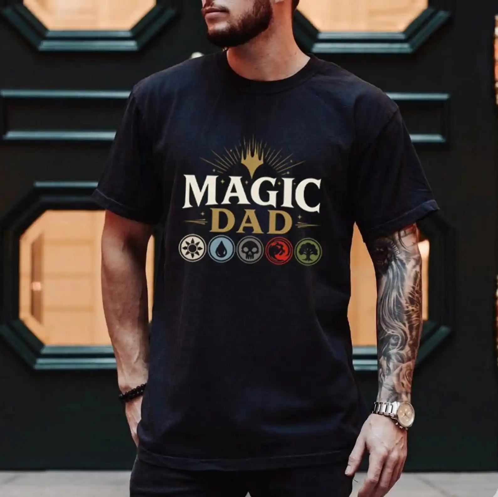 MTG Dad Top T-Shirt, Father's Day Tee, Magic The Gathering, Geek Nerd Dad, Game Dad, Gift for Dad