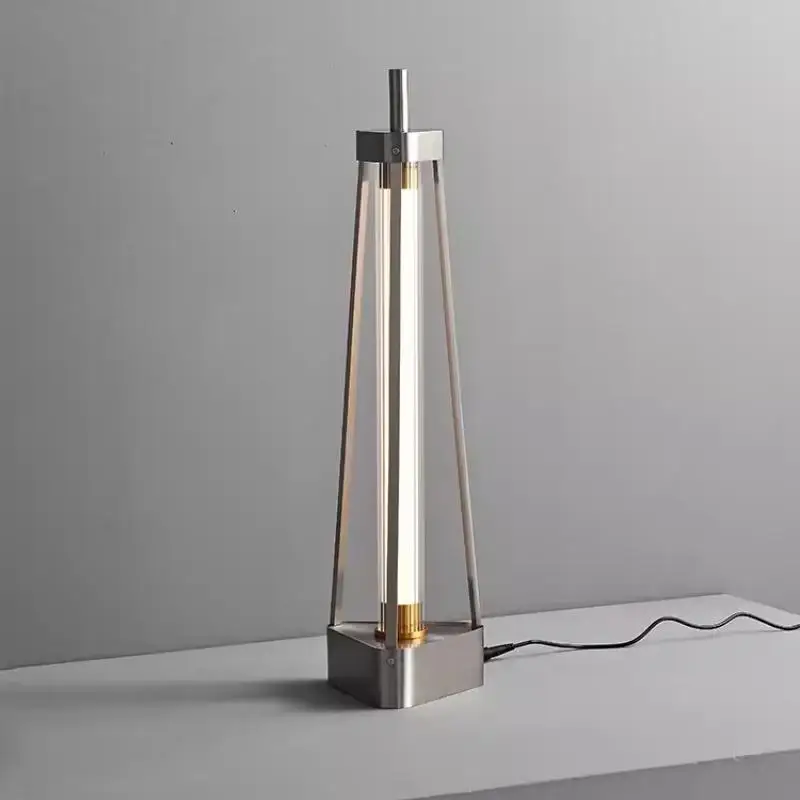 Minimalist Italian Minimalist Living Room Ambient Floor Lamp Modern Designer Bedroom Bedside Table Lamp Studio Stainless Steel