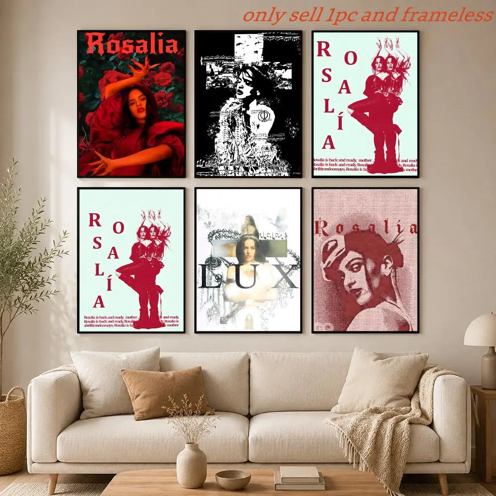 Singer R-Rosalia Music Lux Poster HD Hot Theme Singer/OST/Movie/Anime-Waterproof Self-Stick Home Decor