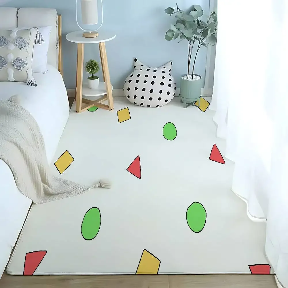 Anime Crayon Shin-chans Floor Mats Home Laundry Rug Carpet For Living Room Decor Lounge Area Anti-slip Foot Mat Entrance Doormat