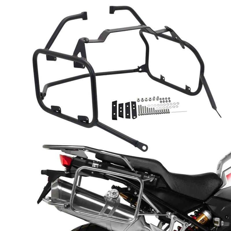 Stainless Steel Motorcycle Side Saddlebag Bracket Pannier Pannier Rack Luggage Rack For BMW F700GS F800GS F800 GS 2009-2017