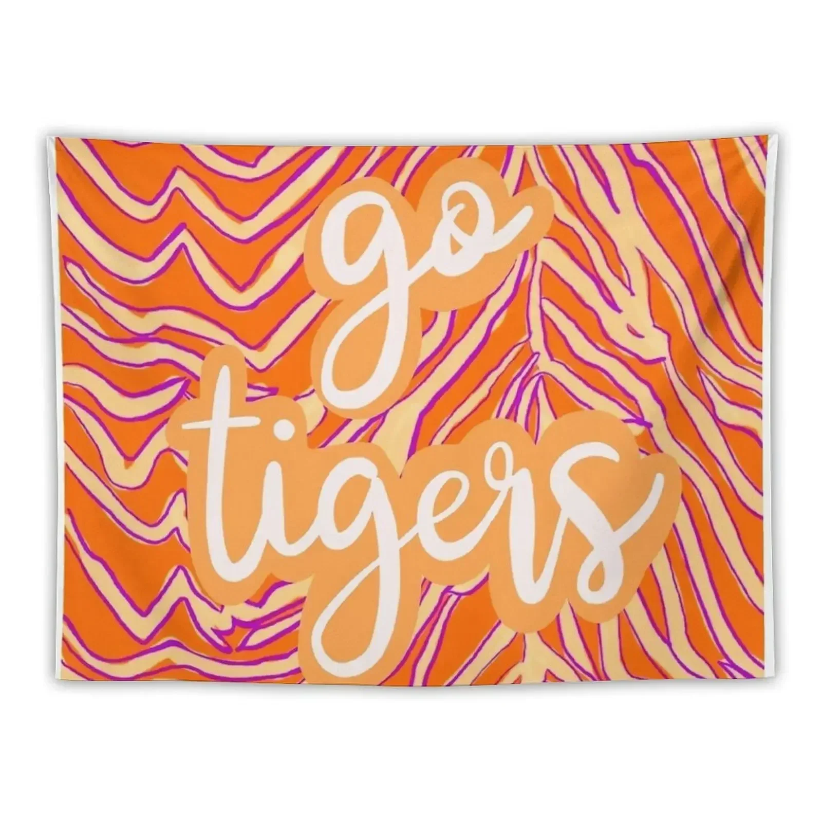 

Go Tigers!!! Tapestry Bed Room Decoration House Decorations Tapestry