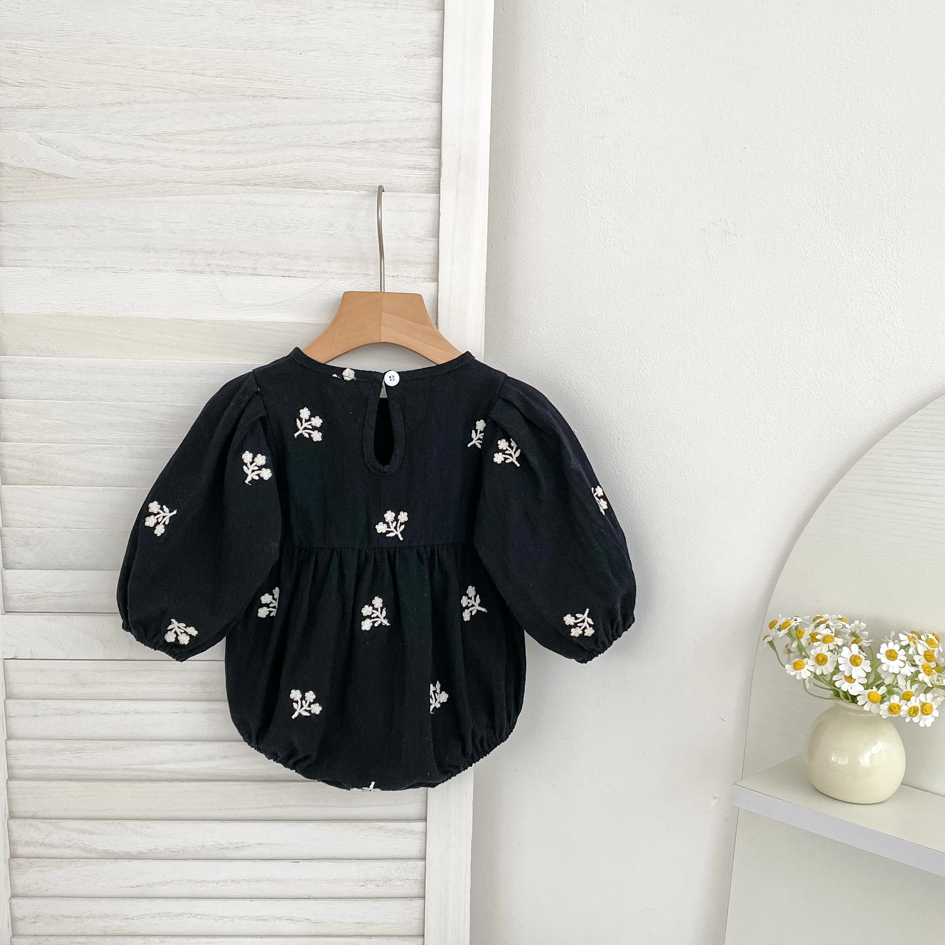 Neue Baby Gestickte Bogen Strampler Herbst Neugeborene Mädchen Romper Baby Kleidung Langarm Overall Klettern Kleidung Baby Baumwolle Kleidung – Detail 12