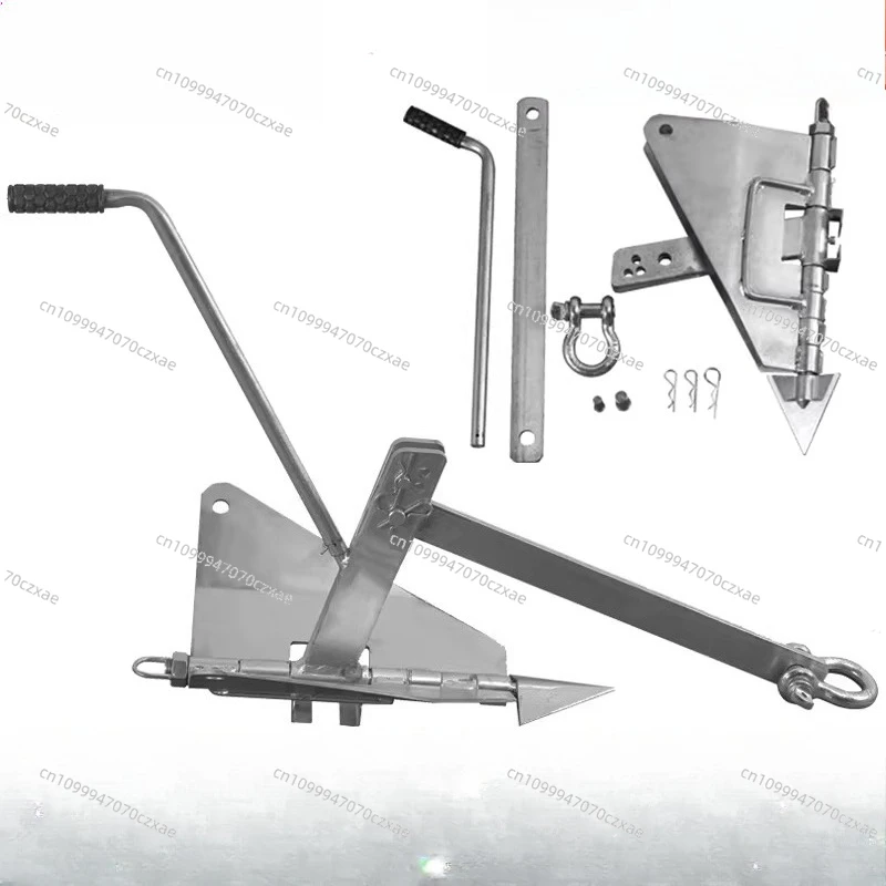 Car Winch Ground Anchor, Car Load Folding Self-rescue Outdoor Tool Accessories