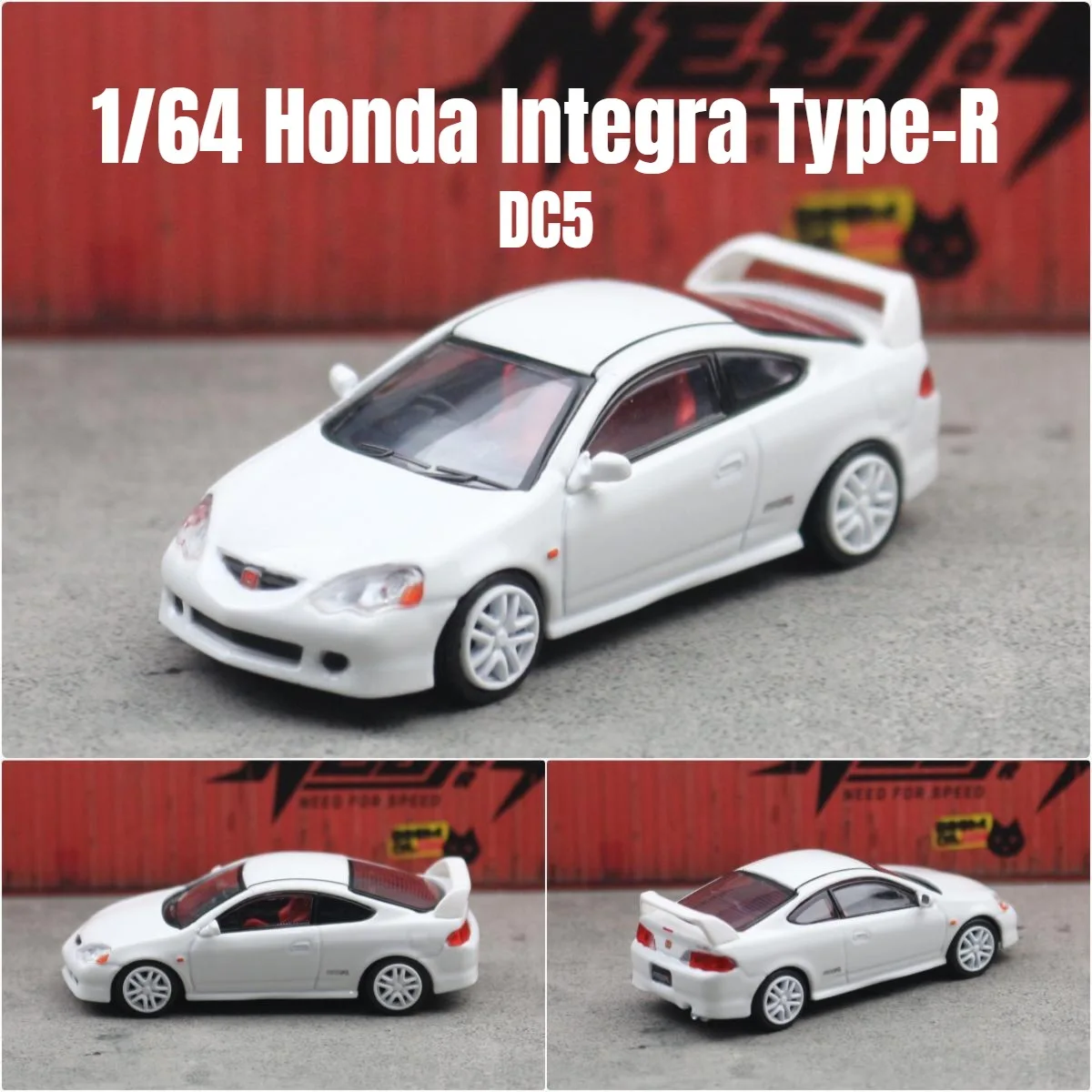 New 1:64 Honda Integra Type-R JDM Alloy Car Diecast & Toy Vehicle Car Model Miniature Scale Model Car For Children Birthday Gift