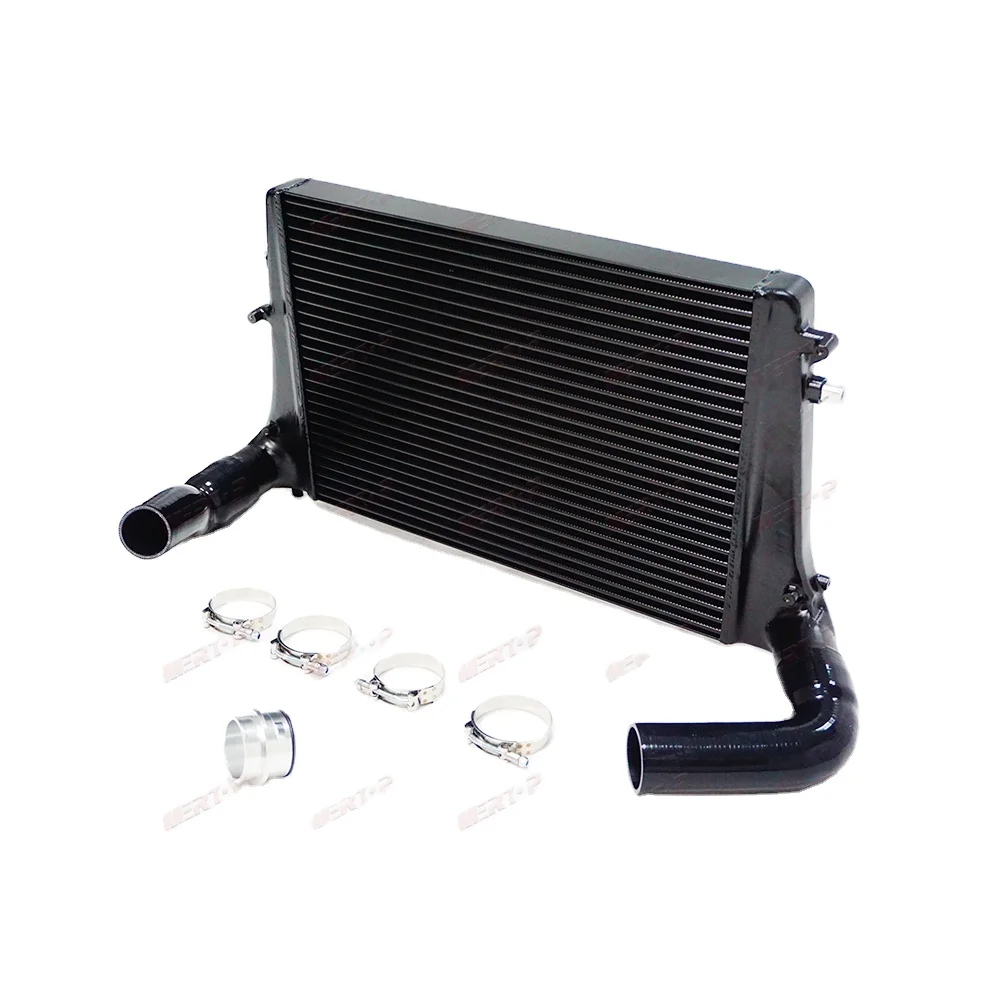 Stainless Steel & Aluminum Front Mount Intercooler Kit for Audi A3/S3 VW Golf MK5/MK6 Passat B6/B7 1.8T/2.0T (Version 2)