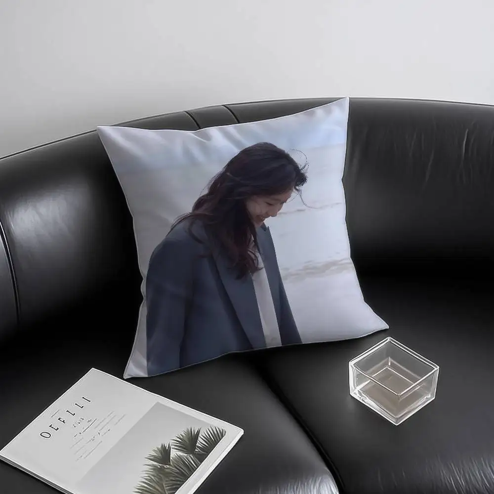 غطاء وسادة K-Kim Go Eun الكوري مضاد للغبار وسحاب غير مرئي لسرير الأريكة #6