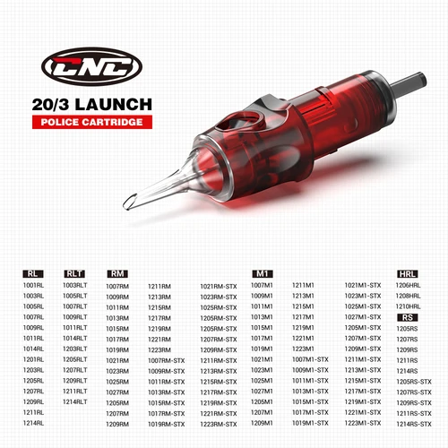 Imagen 2 del producto Cartucho de tatuaje de 20 piezas CNC, agujas desechables, maquillaje esterilizado, seguridad permanente, RS, RL, RM, M1, RLT