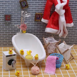 1Pc Dollhouse Mini Simulation Drum Washing Machine Miniature Bathroom Scene Dollhouse Furniture Props Models Accessories