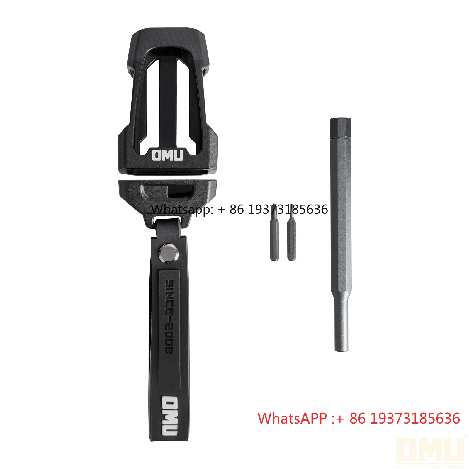 OMU Key Case for Bronco Black Aluminum & Carbon Fiber Key Cover Car Protection Key Shell