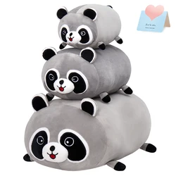 20/35/45cm Cute Raccoon Plush Throw Pillow Soft Comfortable Children's Plush Toy Cotton Padded Sofa Animals Cushion Doll Gift