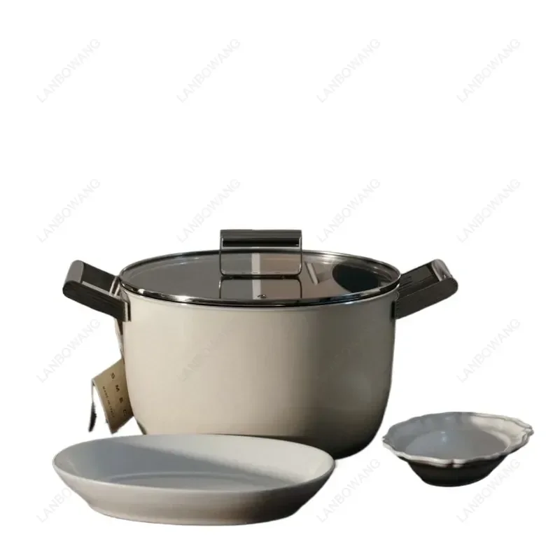 Heightened Thickened Non-Stick Electric Soup Pot, Household Multifunctional Stew & Hot Pot Cooker
