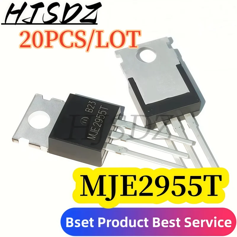 NPN/PNP Transistors 【20-100PCS/LOT】 MJE3055T MJE2955T TO-220AB (100V/15A) - For Industrial Motor Control