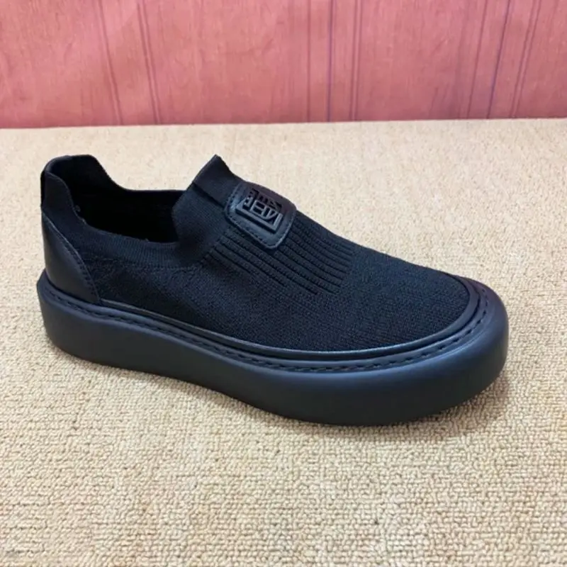 New Men's Casual Comfortable Shoes Fashionable Versatile High Quality Business Casual Shoes Breathable PU Upper Wear-Resistant P