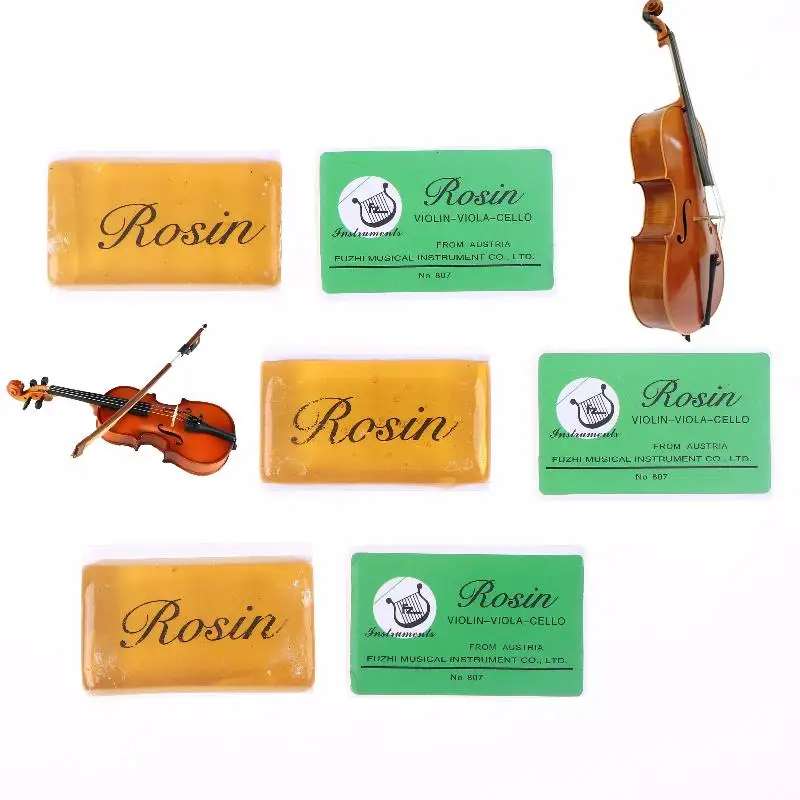 Multipack de resina de tono griego de colofonia de colofonia de arco 1/3/5 para violín, viola y violonchelo