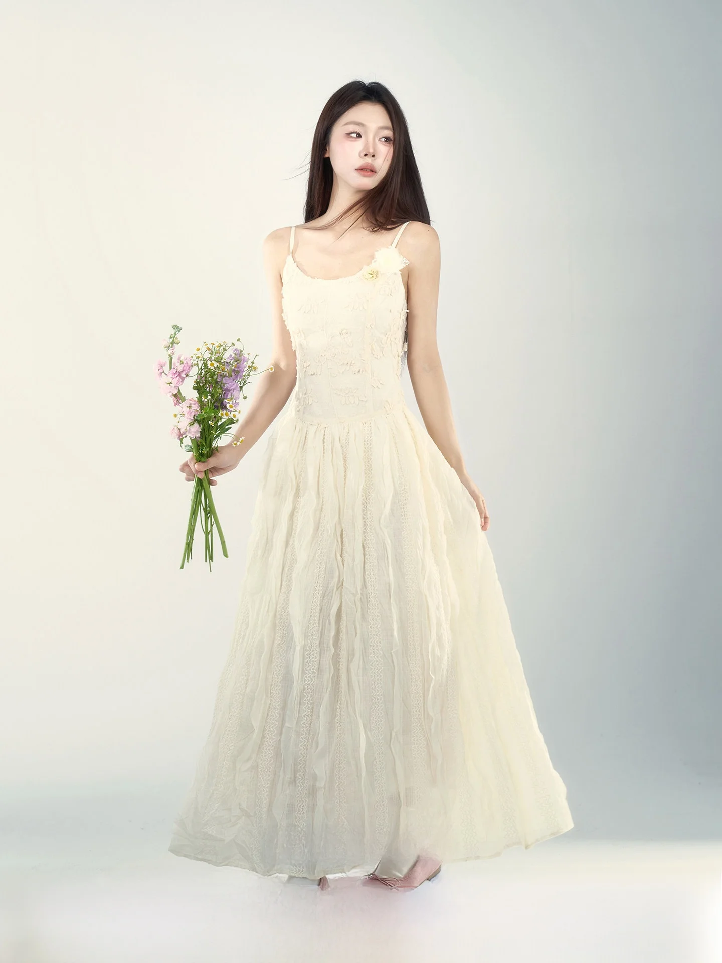 

Элегантная французская юбка-трапеция с высокой талией для женщин, летняя, красивая, для повседневной носки, подходит для офиса