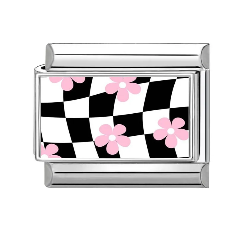 Y2K Serie Herz Blumen Kirsche Kugel Schmetterling Italienische Charm Links Fit 9mm Edelstahl Armband DIY Herstellung Von Schmuck Geschenke – Detail 8