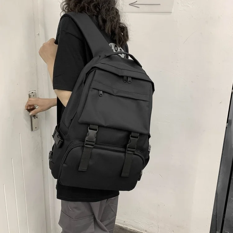 Nova moda simples dos homens legal mochila lazer grande capacidade de viagem do sexo feminino estudante mochila harajuku trabalho roupas mochila