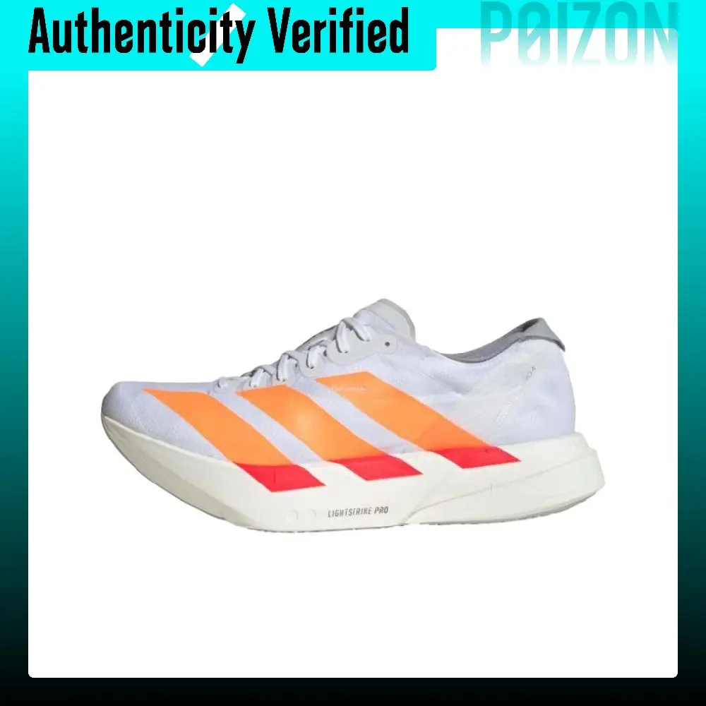 Adidas Adizero Adios Pro 4 Low top Marathon Racing Running Shoes Men's White Orange JR7088