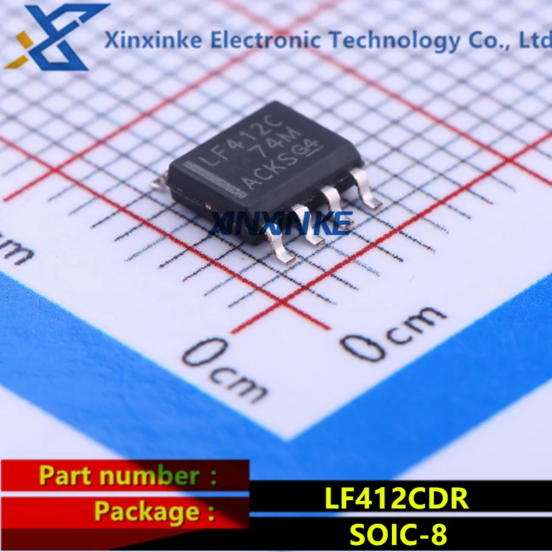 5PCS LF412CDR LF412CDRG4  SOIC-8 Operational Amplifier ICs Dual JFET Op Amp LF412C Brand New Original