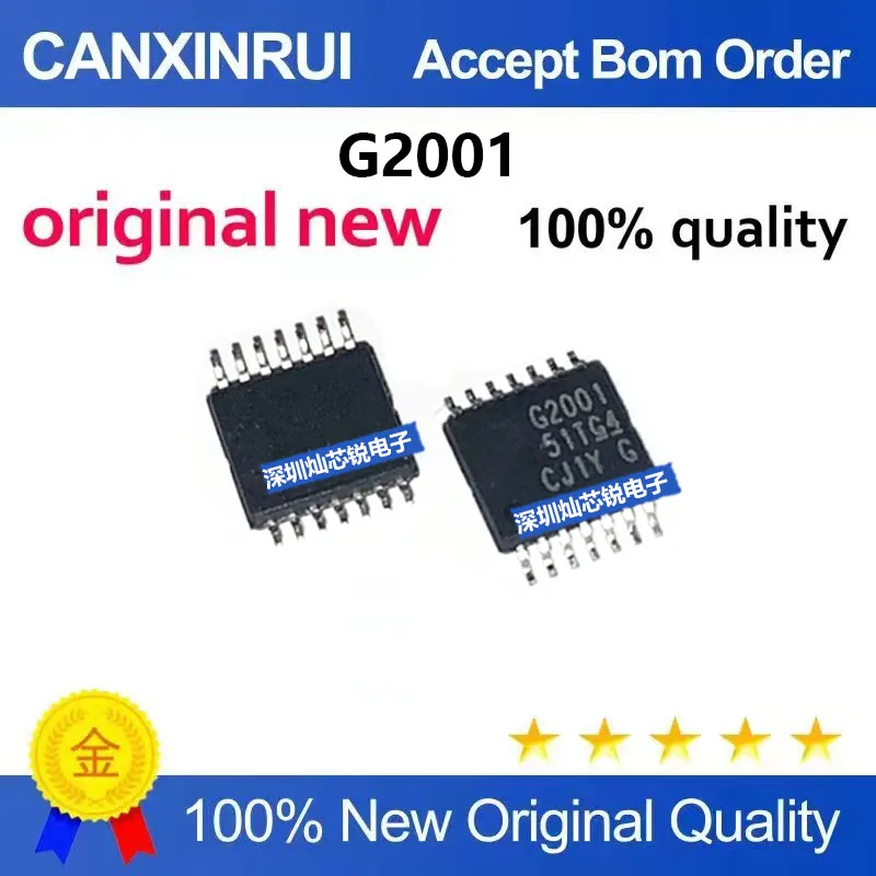 (5-100pieces)Brand new original MSP430G2001IPW14R G2001 SMD TSSOP14 real-time controller chip